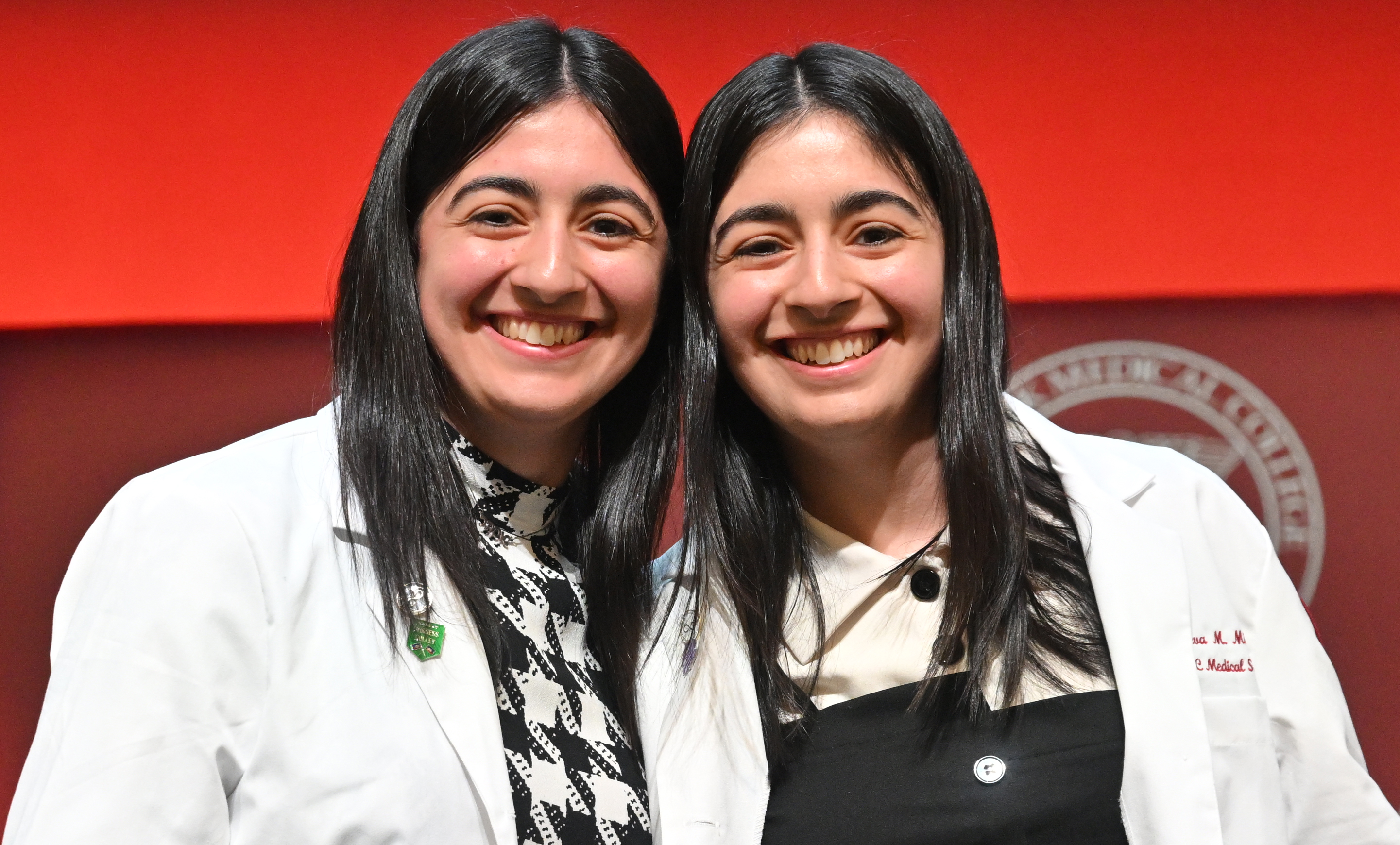 Esther Miller and Elisheva Miller at the NYMC White Coat Ceremony.