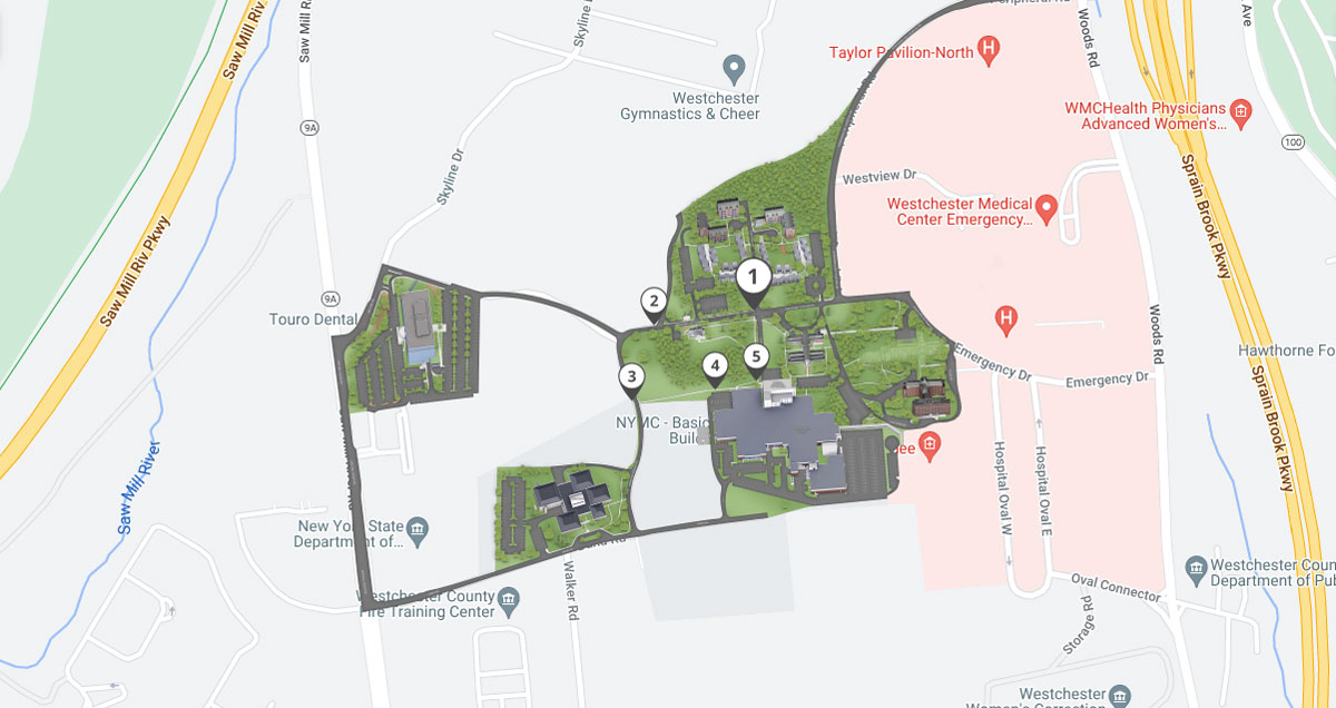 Map of the route 1 walkway