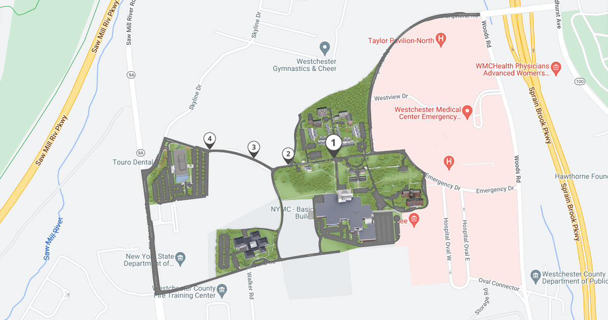 Map of Route 3 skyline drive