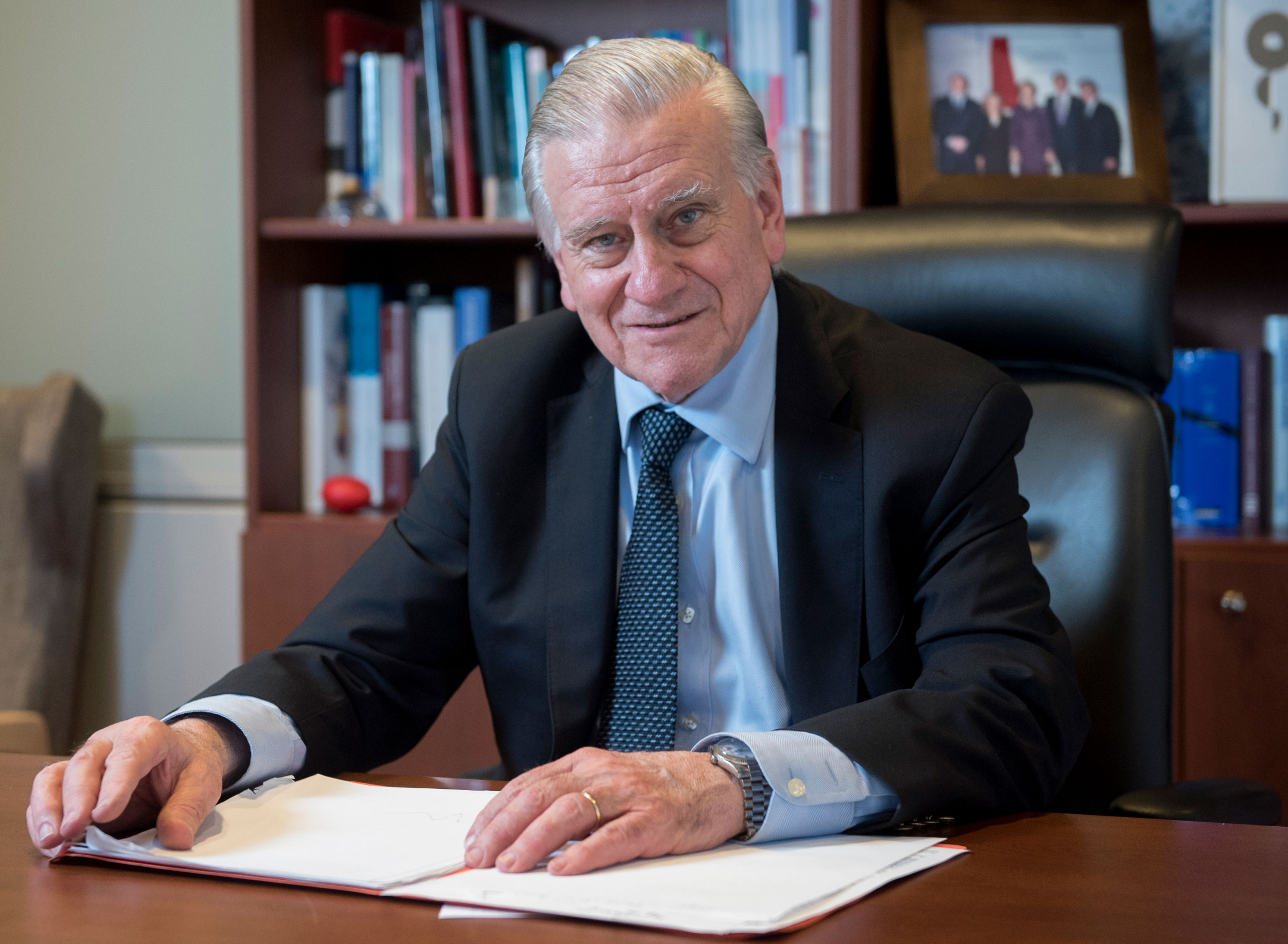 Dr. Valentin Fuster at his desk