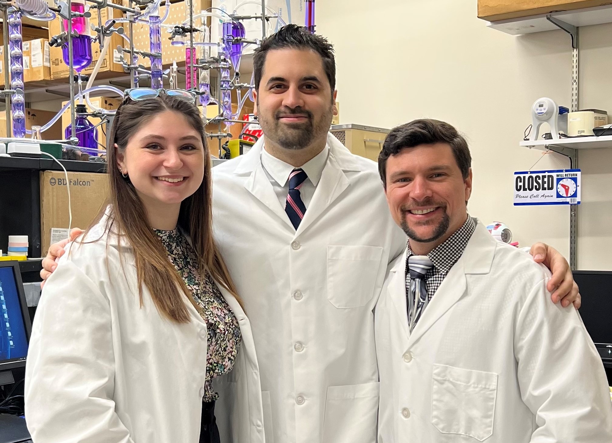 Dr. Victor Garcia with Alexandra Wolf and Jonathan Pascale